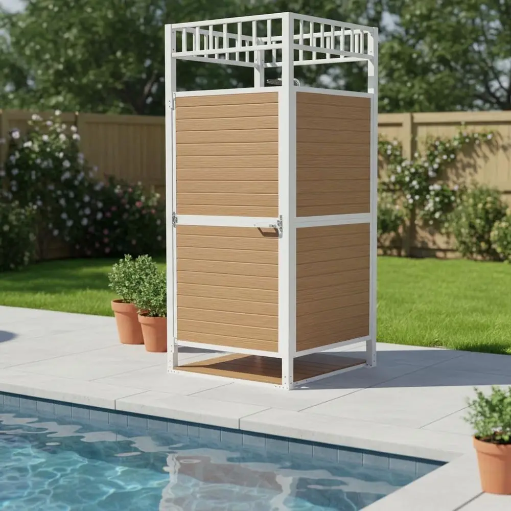 Premium Outdoor Shower Enclosure, Rust-Proo HIPS/Alloy Privacy Shower Room, Easy Assembly Outdoor Shower or Pool
Premium Outdoor Shower Enclosure, Rust-Proo HIPS/Alloy Privacy Shower Room, Easy Assembly Outdoor Shower or Pool
