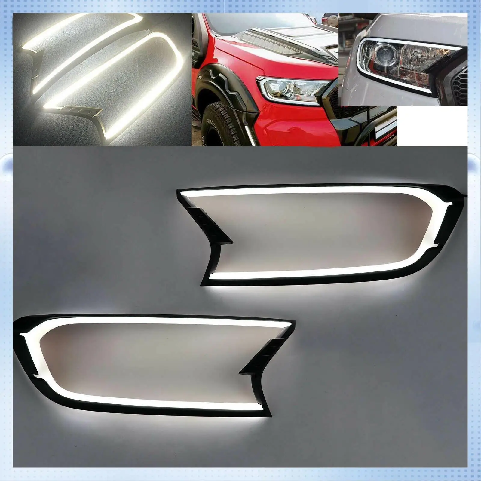 A70R-черная фара DRL, светодиодная крышка, накладка на капот, дневные ходовые огни для Ford Ranger Everest Endeavour 2015-2019
A70R-черная фара DRL, светодиодная крышка, накладка на капот, дневные ходовые огни для Ford Ranger Everest Endeavour 2015-2019