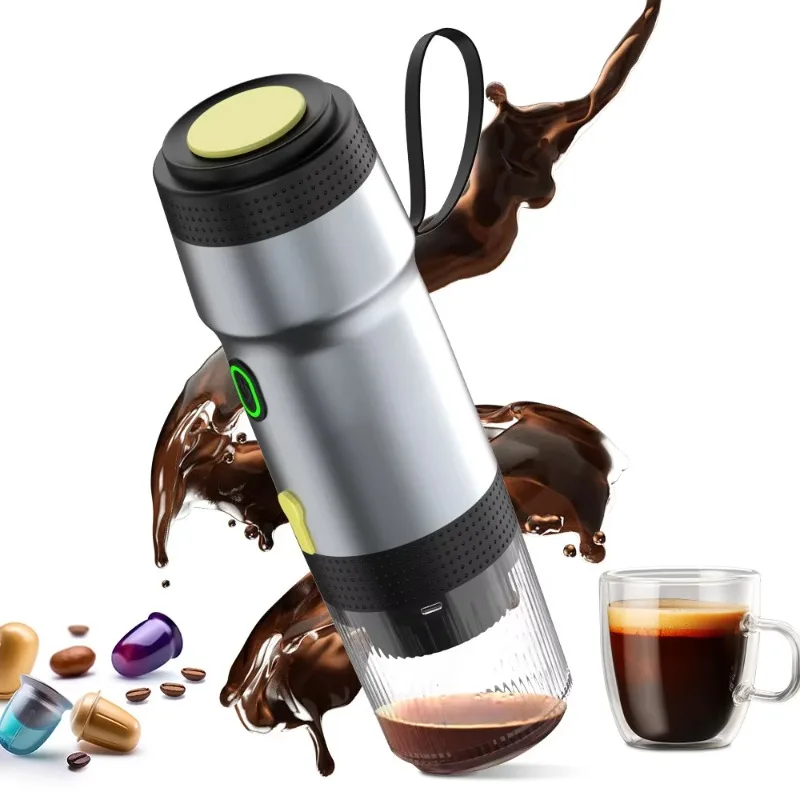 Portable USB powered, electric espresso machine, home outdoor car self-heating single server
Portable USB powered, electric espresso machine, home outdoor car self-heating single server