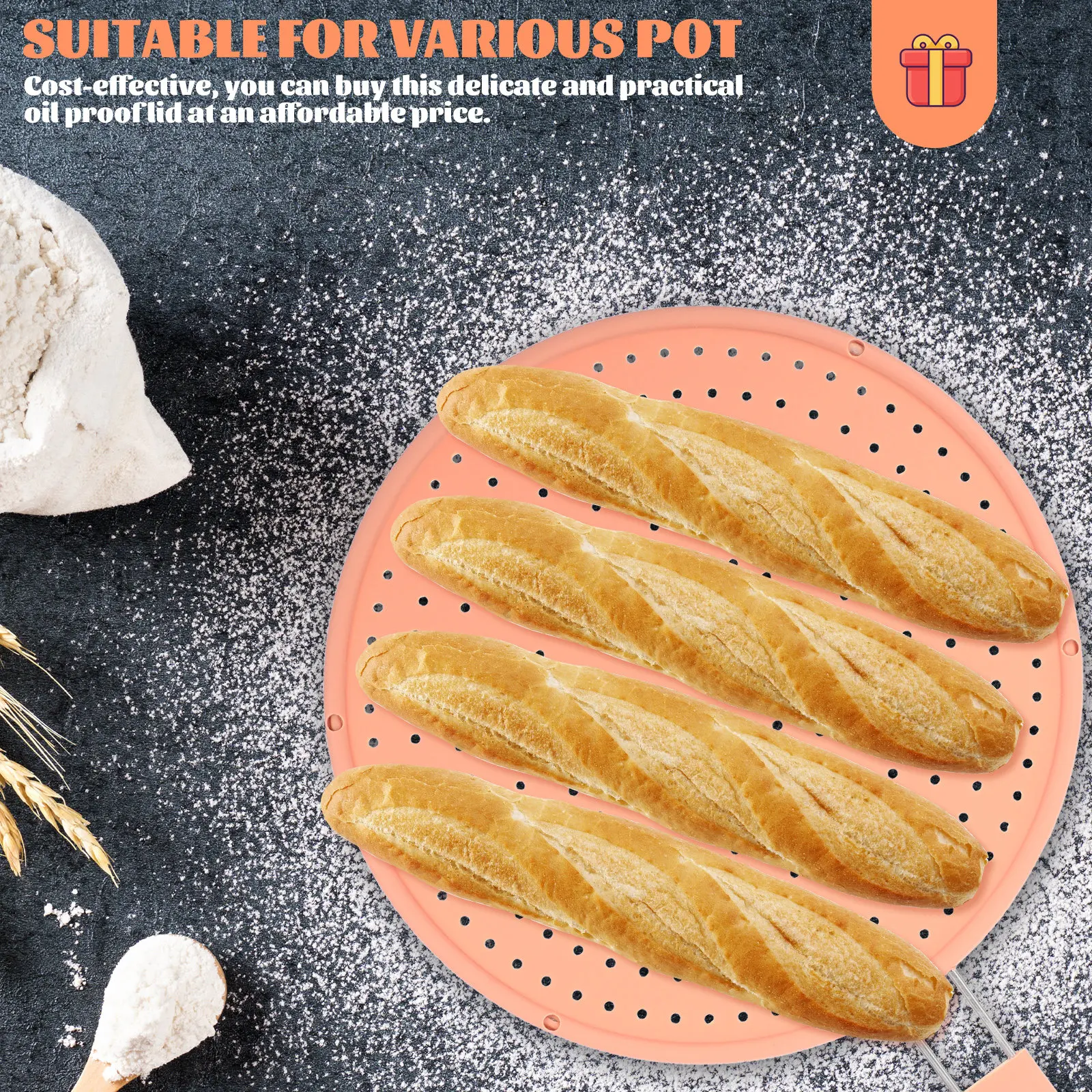 Universal Pot Splatter Screen Stainless Steel Silicone Oil Proofing Lid Anti Spill Cooking Tool Grease Splatter Guard
Universal Pot Splatter Screen Stainless Steel Silicone Oil Proofing Lid Anti Spill Cooking Tool Grease Splatter Guard