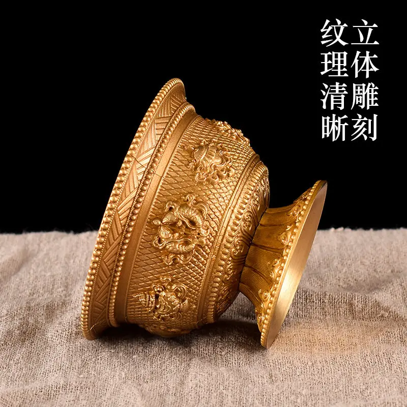 Eight Auspicious Offering Water Tibetan Bowl Buddhism Front Decoration Tibet Pure Copper Holy Grail Cup Buddha Worship
Eight Auspicious Offering Water Tibetan Bowl Buddhism Front Decoration Tibet Pure Copper Holy Grail Cup Buddha Worship
