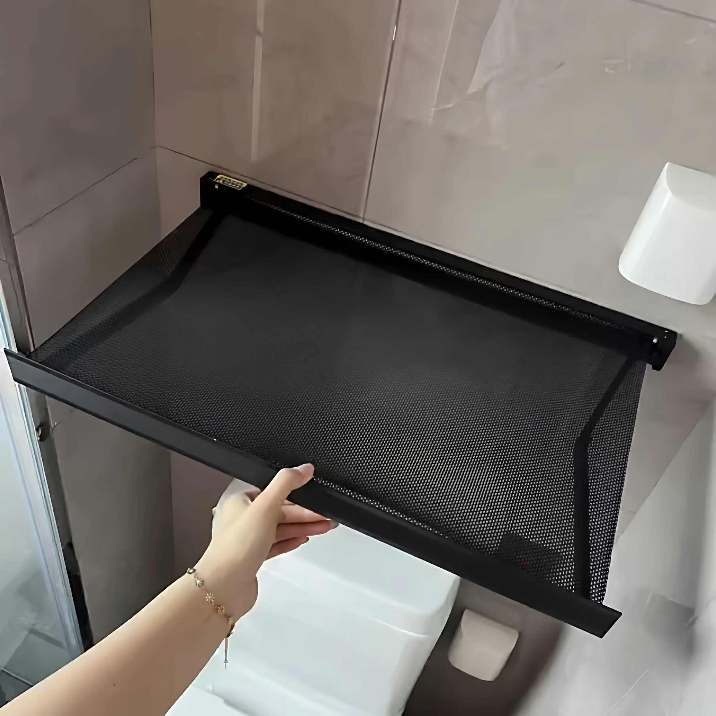 Bathroom Clothes Drying Rack Foldable Storage Shelf No Installation Required Carbon Steel Universal Simple Style Organizer
Bathroom Clothes Drying Rack Foldable Storage Shelf No Installation Required Carbon Steel Universal Simple Style Organizer