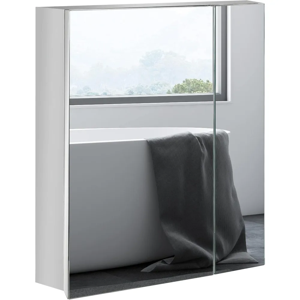 Wall-Mounted Medicine Cabinet with Mirror,Bathroom Mirror Cabinet Wall Mounted with Hinged Door, Storage Shelves for Living Room
Wall-Mounted Medicine Cabinet with Mirror,Bathroom Mirror Cabinet Wall Mounted with Hinged Door, Storage Shelves for Living Room