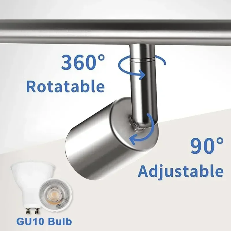 Multi-Angle Adjustable GU10 LED Bulb Ceiling Lights for Bedroom Living Room Bar And Store Decorative Lighting
Multi-Angle Adjustable GU10 LED Bulb Ceiling Lights for Bedroom Living Room Bar And Store Decorative Lighting