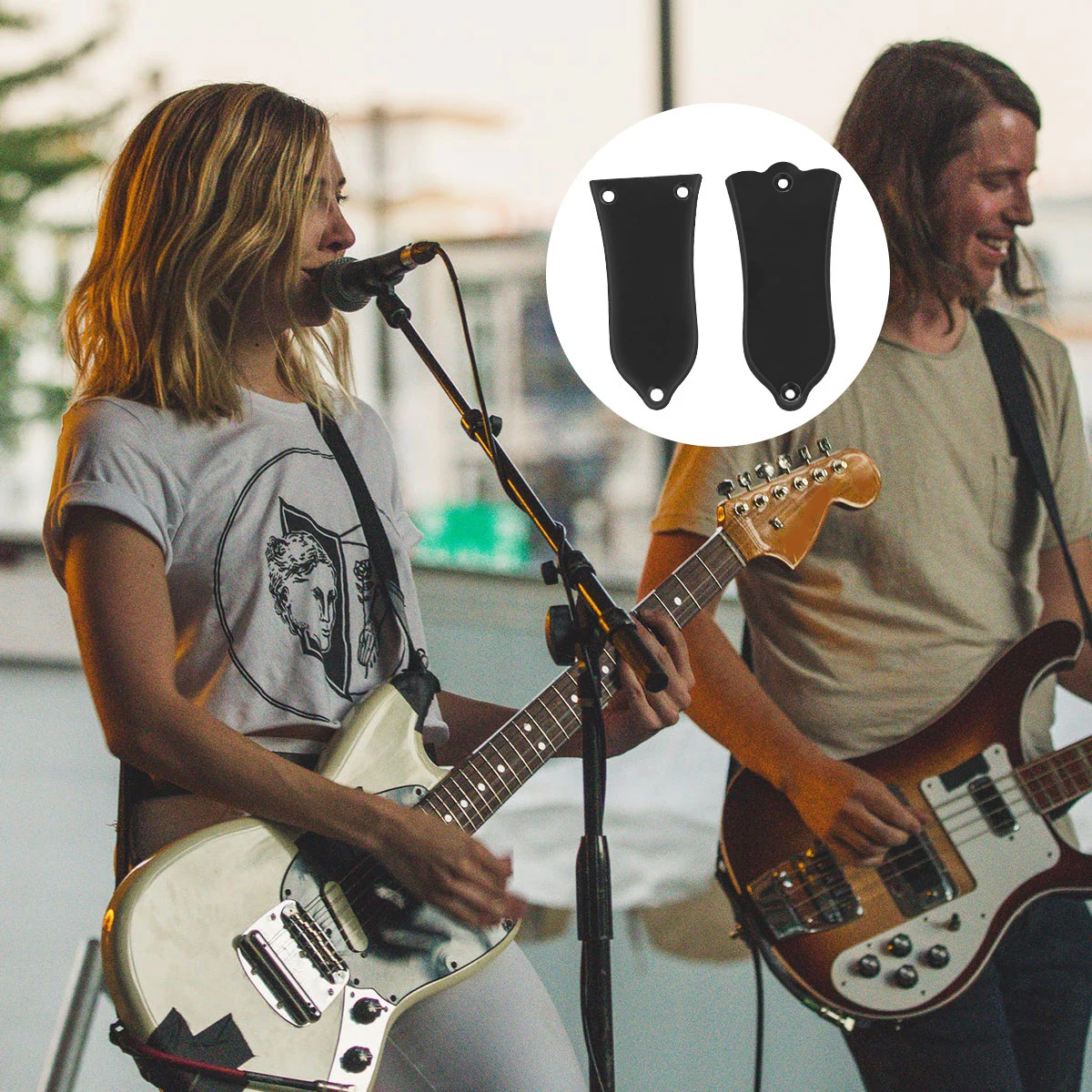 2Pcs Bell Shaped Truss Rod Cover Electric Guitar P Adjusting Black Premium PVC Maximum Endurance High End Look
2Pcs Bell Shaped Truss Rod Cover Electric Guitar P Adjusting Black Premium PVC Maximum Endurance High End Look