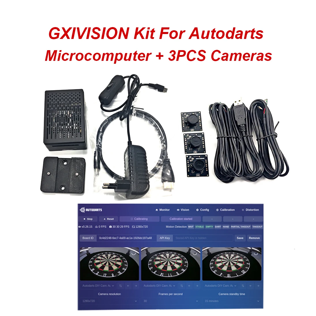 GXIVISION Autodarts.io Camera Module+Microcomputer OV9732/IMX179,Wireless WIFI/Pre Installed Linux System Out Of The Box
GXIVISION Autodarts.io Camera Module+Microcomputer OV9732/IMX179,Wireless WIFI/Pre Installed Linux System Out Of The Box