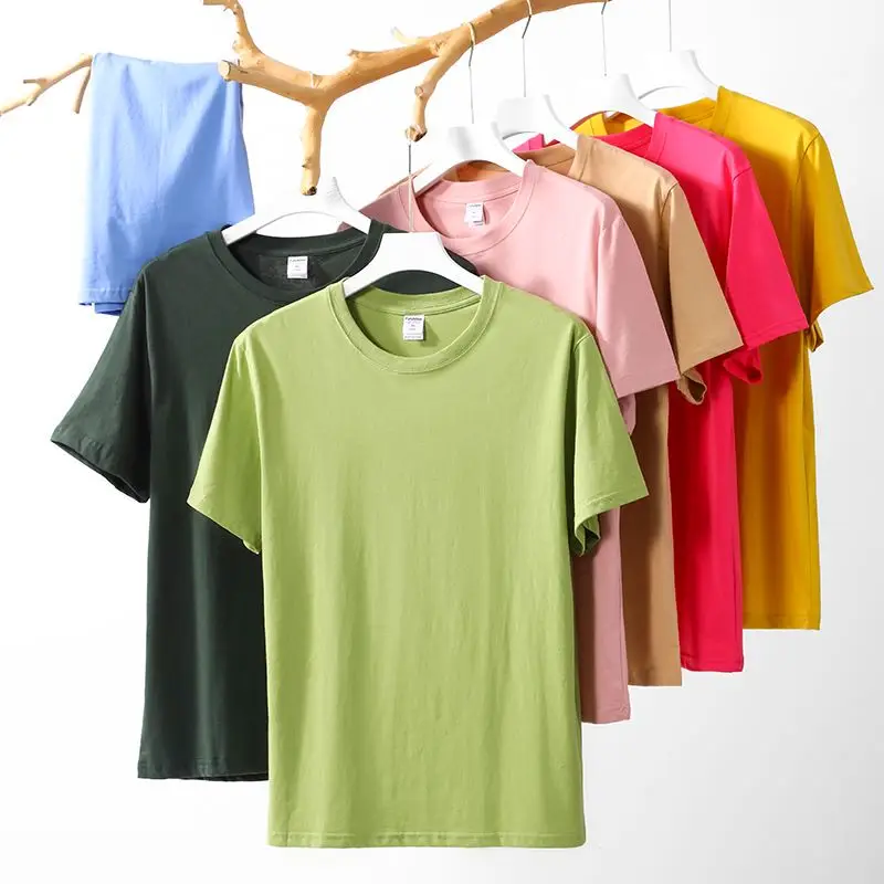 190g Mens 100% Cotton O-neck Short Sleeve T-shirts High Quality Summer Quick Dry Tee Anti-pilling Hip Hop Fashion Street Tops
190g Mens 100% Cotton O-neck Short Sleeve T-shirts High Quality Summer Quick Dry Tee Anti-pilling Hip Hop Fashion Street Tops