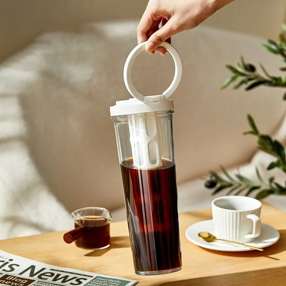 Portable 1 L Cold Brew Coffee Maker Leak-proof Plastic Cold Brew Pot With Mesh Filter Manual Tea and Water Separation Cup Office
Portable 1 L Cold Brew Coffee Maker Leak-proof Plastic Cold Brew Pot With Mesh Filter Manual Tea and Water Separation Cup Office