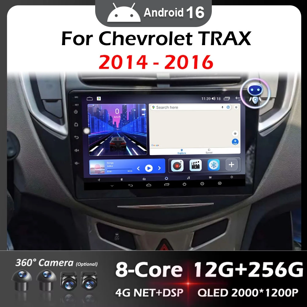 9 inch for Chevrolet TRAX 2014 - 2016 Car Radio Multimedia Video Player Android 16 GPS Navigation Carplay DSP Stereo Auto Tools
9 inch for Chevrolet TRAX 2014 - 2016 Car Radio Multimedia Video Player Android 16 GPS Navigation Carplay DSP Stereo Auto Tools