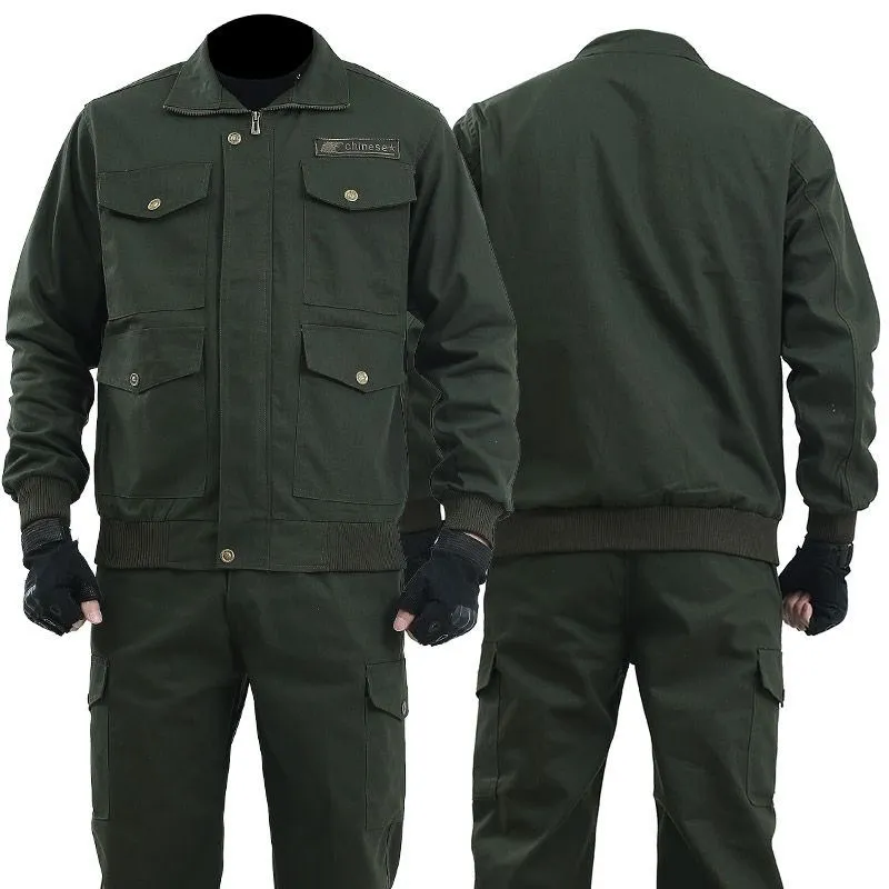 Thickened Men's Work Uniform Set for Spring And Autumn Construction Site Welding Repair Anti-Scalding Wear-resistant Building...
Thickened Men's Work Uniform Set for Spring And Autumn Construction Site Welding Repair Anti-Scalding Wear-resistant Building...