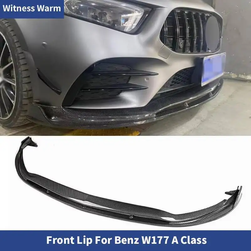 Carbon Fiber Front Lip Bumper Spoiler Splitter For Benz A Class W177 A35 A45 Front shovel 2019-UP
Carbon Fiber Front Lip Bumper Spoiler Splitter For Benz A Class W177 A35 A45 Front shovel 2019-UP