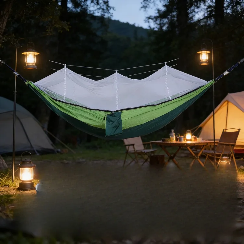 Outdoor Hammock Anti-mosquito Portable Hanging Bed Chair Camping Sleeping Hammock Mosquito Net 1-2 Person Hammock Swing
Outdoor Hammock Anti-mosquito Portable Hanging Bed Chair Camping Sleeping Hammock Mosquito Net 1-2 Person Hammock Swing