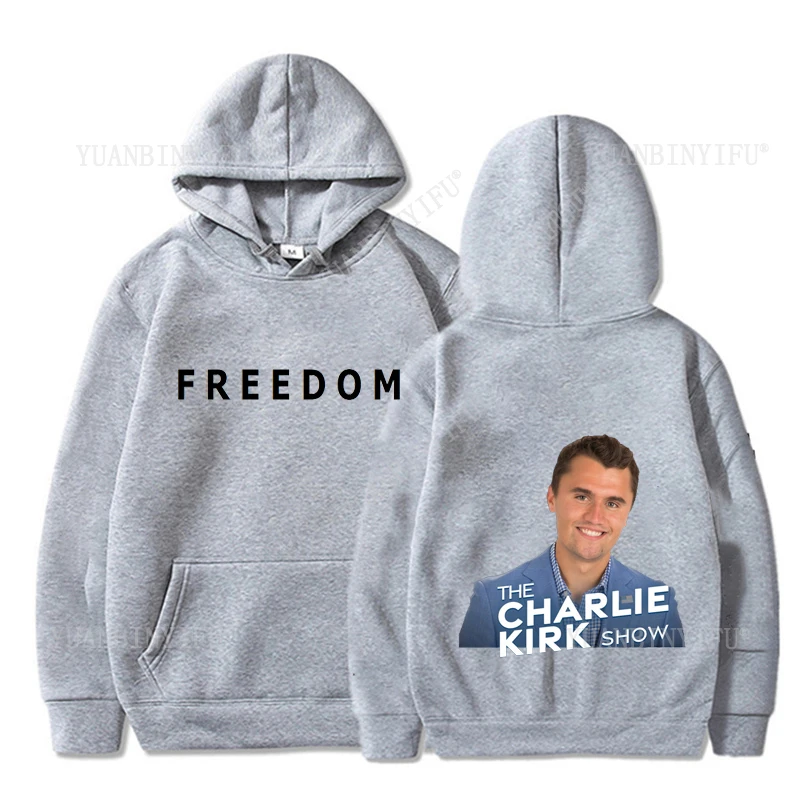 Harajuku Cool Creative FREEDOM Charlie Kirk Printed Pullover Hoodies Casual Loose Gothic Unisex Hot Product Street Fashion
Harajuku Cool Creative FREEDOM Charlie Kirk Printed Pullover Hoodies Casual Loose Gothic Unisex Hot Product Street Fashion