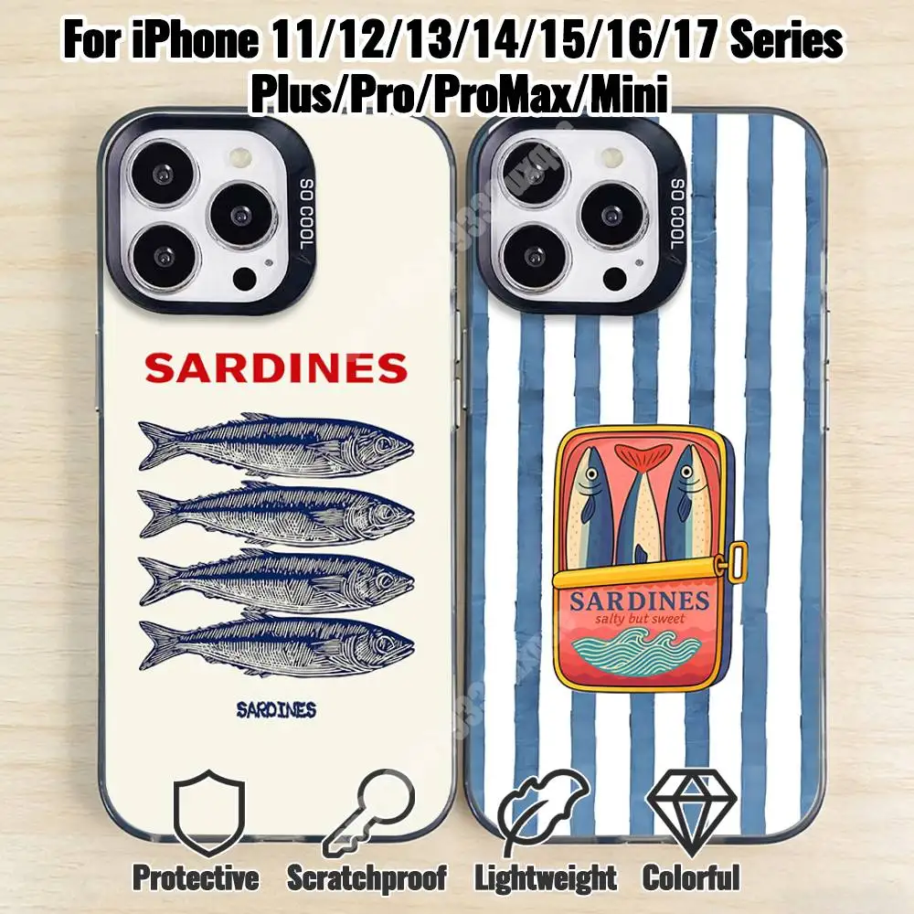 Retro Sardine Fish Pattern Phone Case for iPhone 17 16 15 14 13 12 11 Pro Plus Max Mini X XS Silicone Hard Cover
Retro Sardine Fish Pattern Phone Case for iPhone 17 16 15 14 13 12 11 Pro Plus Max Mini X XS Silicone Hard Cover
