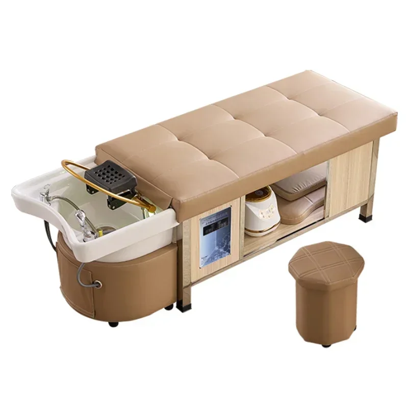Hair salon equipment water circulation head spa hair wash massage table shampoo bed
Hair salon equipment water circulation head spa hair wash massage table shampoo bed