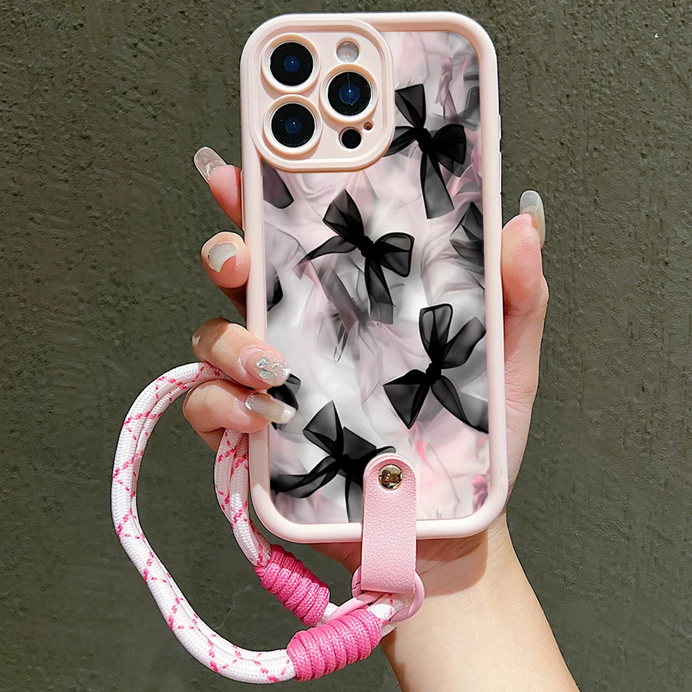 Luxury Lace Bow Pattern Hand Strap Lanyard Phone Case For iPhone 17 16 15 14 13 12 11 Pro Max Plus 17 Air XS X XR 16E Soft Cover
Luxury Lace Bow Pattern Hand Strap Lanyard Phone Case For iPhone 17 16 15 14 13 12 11 Pro Max Plus 17 Air XS X XR 16E Soft Cover