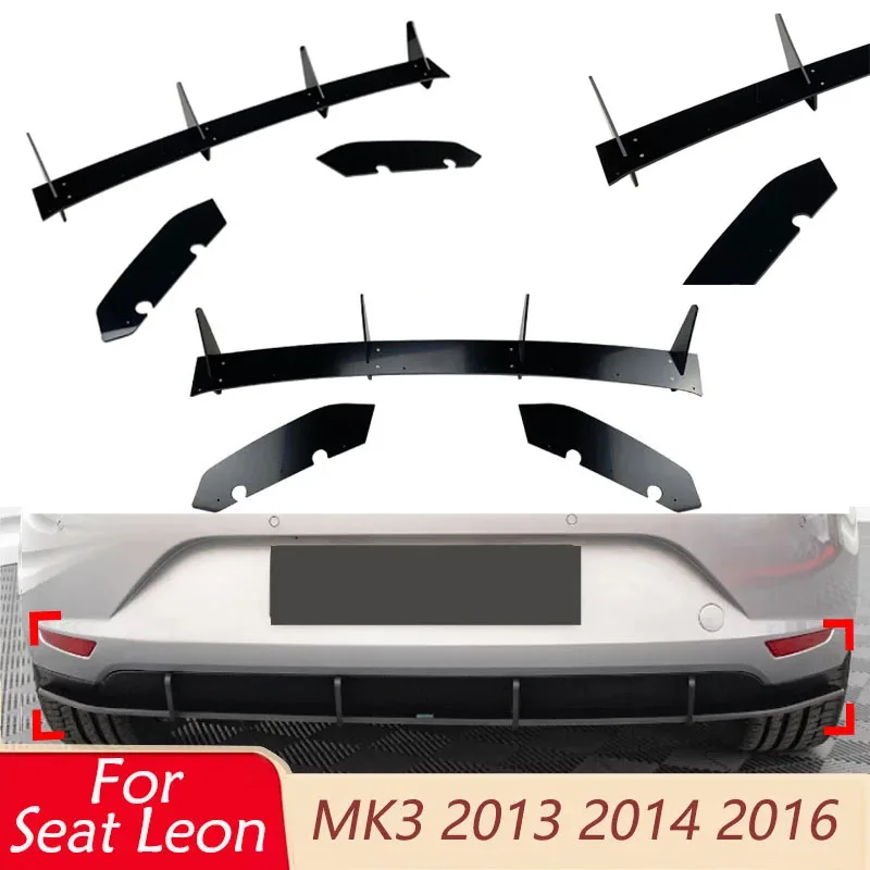 Car Rear Bumper for Seat Leon MK3 2013 2014 2016 Lower Splitter Diffuser Spoiler Guard Protector Cover Body Kit Tuning Parts
Car Rear Bumper for Seat Leon MK3 2013 2014 2016 Lower Splitter Diffuser Spoiler Guard Protector Cover Body Kit Tuning Parts