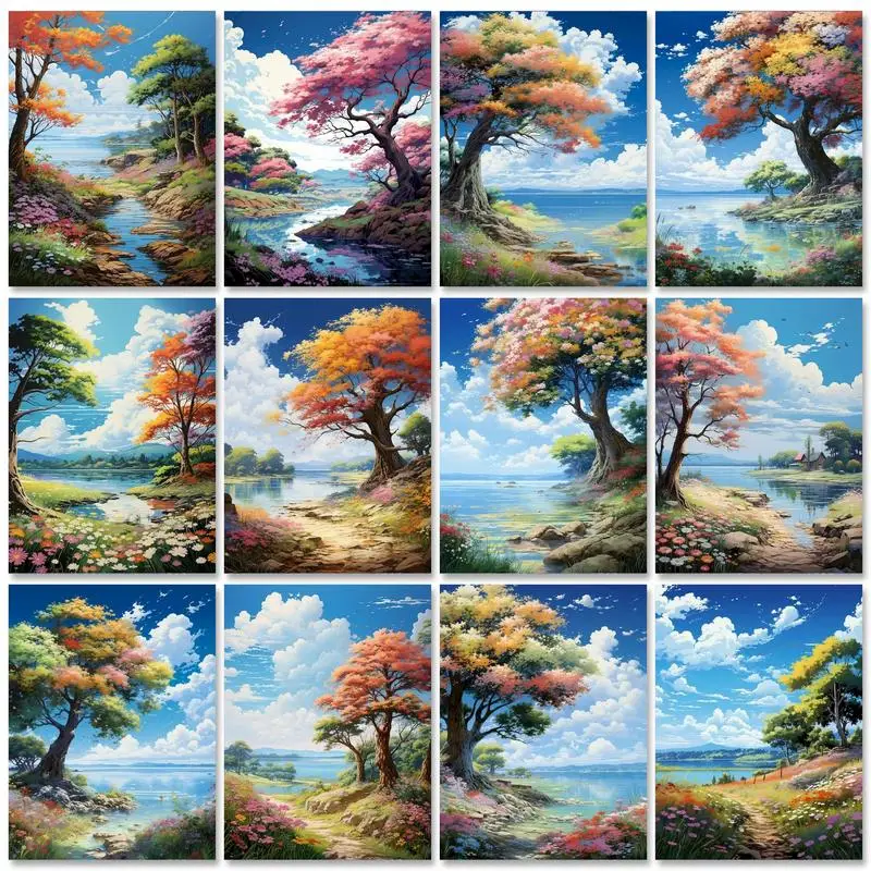 GATYZTORY Modern Painting By Numbers For Adults Decorative Painting Tree Landscape Artcraft Diy Gift Handpainted Picture Drawing
GATYZTORY Modern Painting By Numbers For Adults Decorative Painting Tree Landscape Artcraft Diy Gift Handpainted Picture Drawing