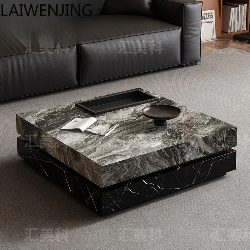 HLZ Italian Minimalist Square Stone Coffee Table Small Apartment Modern Light Luxury Color Block Tea Table
HLZ Italian Minimalist Square Stone Coffee Table Small Apartment Modern Light Luxury Color Block Tea Table