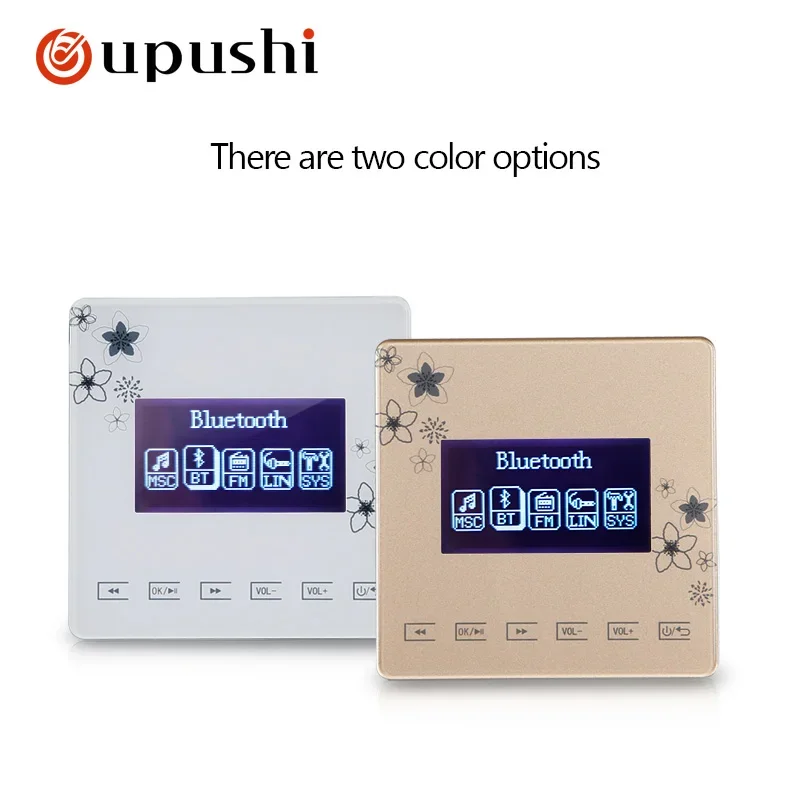 Oupushi in wall amplifier bluetooth smart home touch panel bluetooth digital stereo amplifier for family music system
Oupushi in wall amplifier bluetooth smart home touch panel bluetooth digital stereo amplifier for family music system