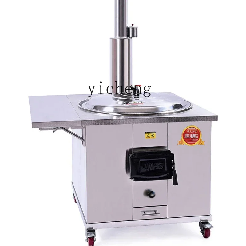 ZC новая дровяная печь из нержавеющей стали 304, бытовая почвенная печь, пожарная древесина, пожарная ферма, большой горшок, стол