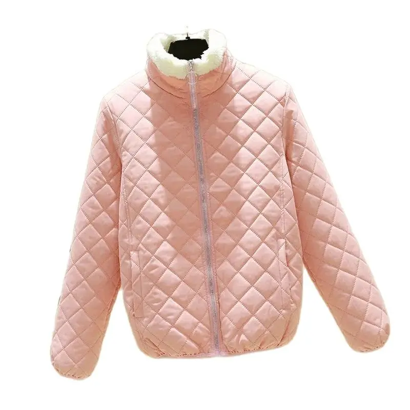 Fashion Stand Collar Lamb Fleece Cotton Coats Women Spring Autumn Winter Jacket Keep Warm Short Outerwear Pikes Coat Female
Fashion Stand Collar Lamb Fleece Cotton Coats Women Spring Autumn Winter Jacket Keep Warm Short Outerwear Pikes Coat Female