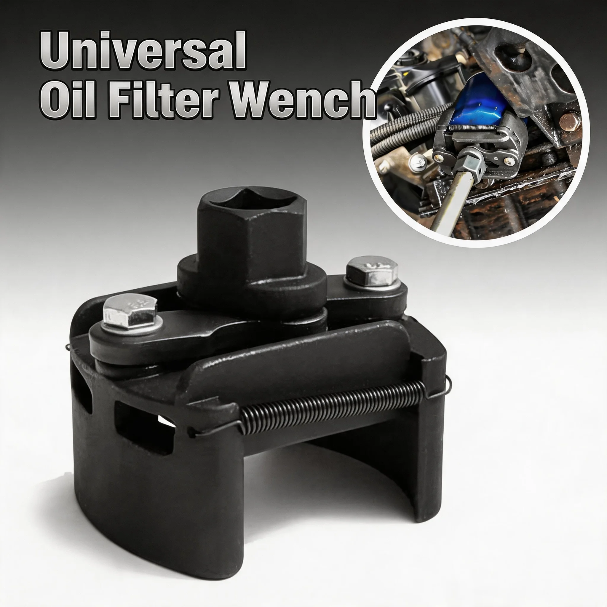 Two-Jaws Labor Saving Universal Adjustable Oil Filter Wrench 60-80mm Range Filter Remover Tool For Car Auto Maintenance
Two-Jaws Labor Saving Universal Adjustable Oil Filter Wrench 60-80mm Range Filter Remover Tool For Car Auto Maintenance