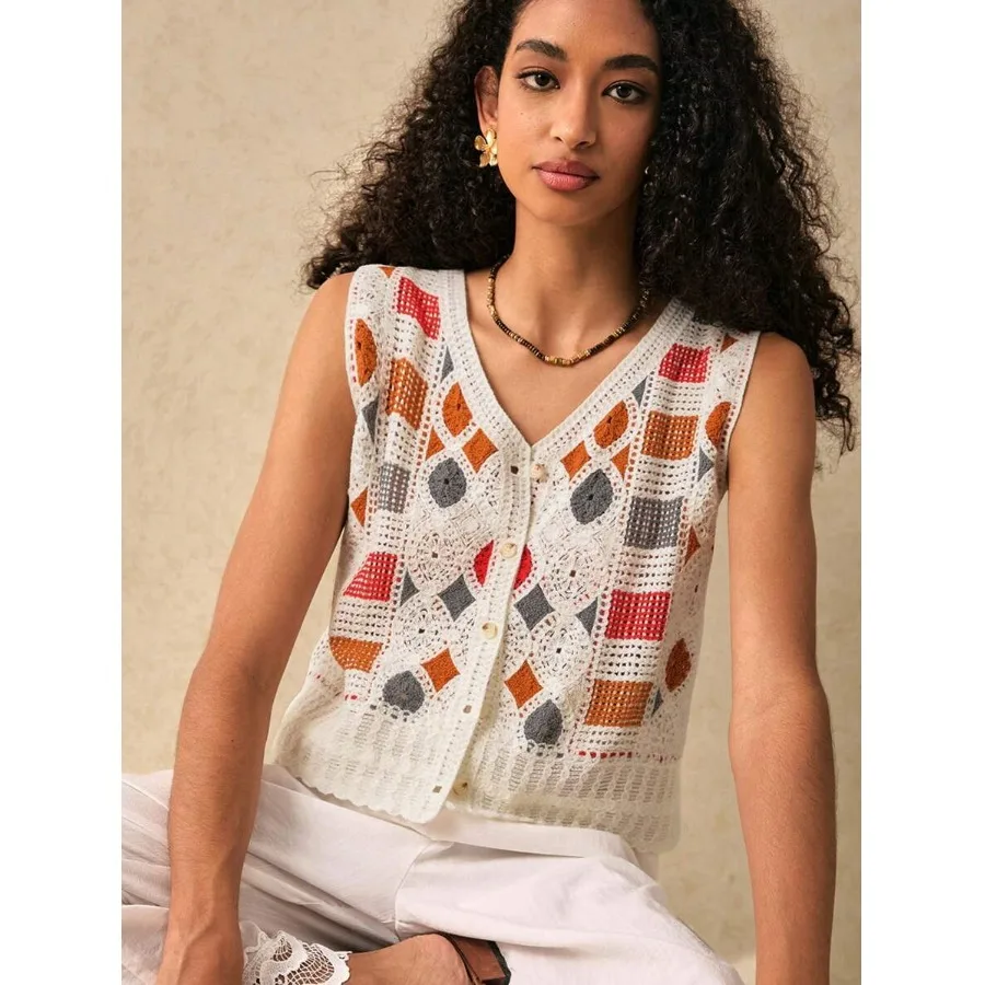 Versatile Knitted Hollow out Color Blo Vest Spring Summer Ebay New Sle Women's Faion Mix Fabric V-Ne ort Length
Versatile Knitted Hollow out Color Blo Vest Spring Summer Ebay New Sle Women's Faion Mix Fabric V-Ne ort Length