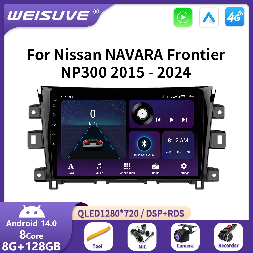 10" Android14 Carplay Auto For Nissan NAVARA Frontier NP300 2015 - 2024 Car Radio Multimedia Video Player BT GPS Navigation QLED
10" Android14 Carplay Auto For Nissan NAVARA Frontier NP300 2015 - 2024 Car Radio Multimedia Video Player BT GPS Navigation QLED
