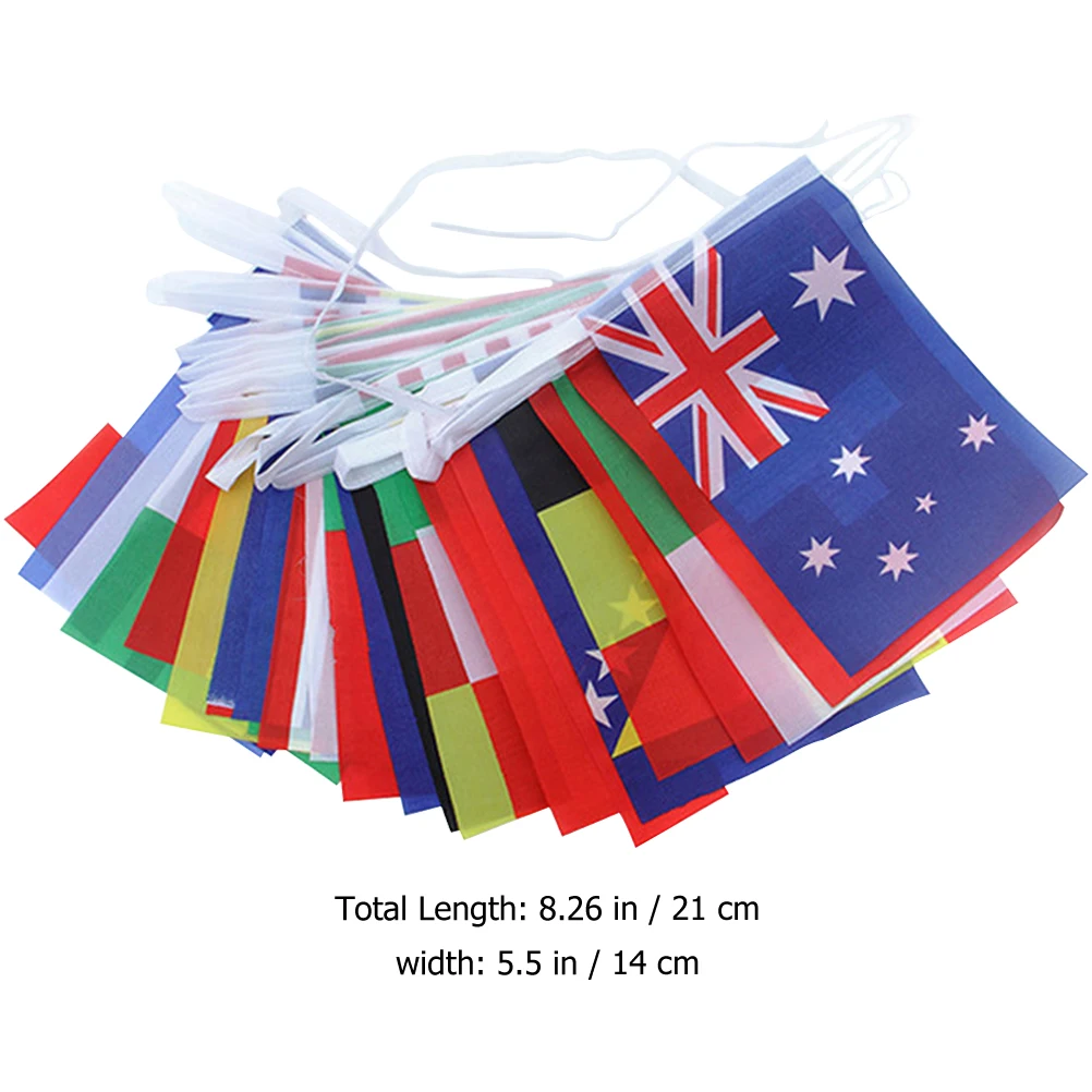 Flags 14x21cm 10m String Banner Decorative Party Supplies Venue Games Football Cup Events Country Flag Banner World
Flags 14x21cm 10m String Banner Decorative Party Supplies Venue Games Football Cup Events Country Flag Banner World