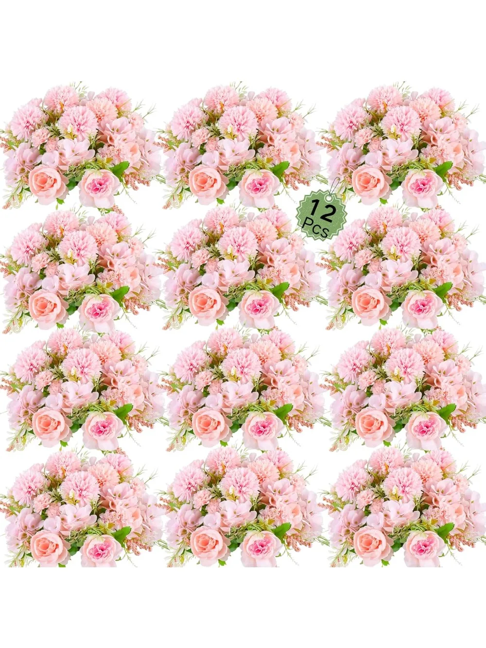 ASTRYAS 12pcs Light Pink Artificial Peonies – Silk Hydrangea Bouquet for Wedding/Party/Table Decor
ASTRYAS 12pcs Light Pink Artificial Peonies – Silk Hydrangea Bouquet for Wedding/Party/Table Decor