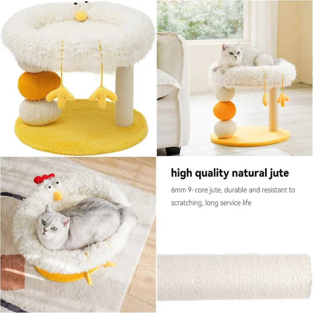 Многофункциональная когтеточка для кошек в форме курицы с флисовым гнездом — каркас для лазанья для зимнего тепла и комфорта
Многофункциональная когтеточка для кошек в форме курицы с флисовым гнездом — каркас для лазанья для зимнего тепла и комфорта