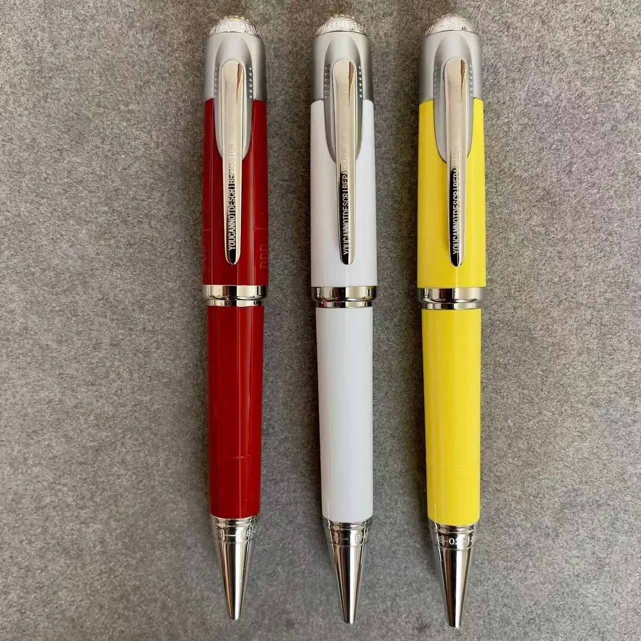 Red Yellow White Piston Fountain Pen Rollerball Ballpoint Pen Luxury Colors MB High Quality School Business Writing Gifts
Red Yellow White Piston Fountain Pen Rollerball Ballpoint Pen Luxury Colors MB High Quality School Business Writing Gifts