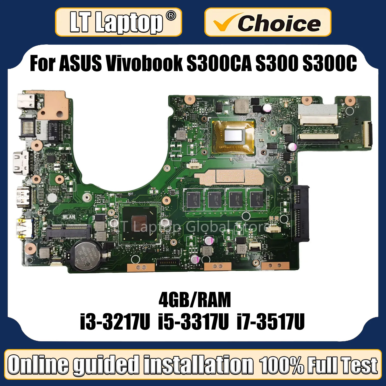 Материнская плата LT для ноутбука ASUS Vivobook S300CA S300 S300C материнская плата для ноутбука i3 i5 i7 3-го поколения CPU 4 ГБ/RAM TEST OK
Материнская плата LT для ноутбука ASUS Vivobook S300CA S300 S300C материнская плата для ноутбука i3 i5 i7 3-го поколения CPU 4 ГБ/RAM TEST OK