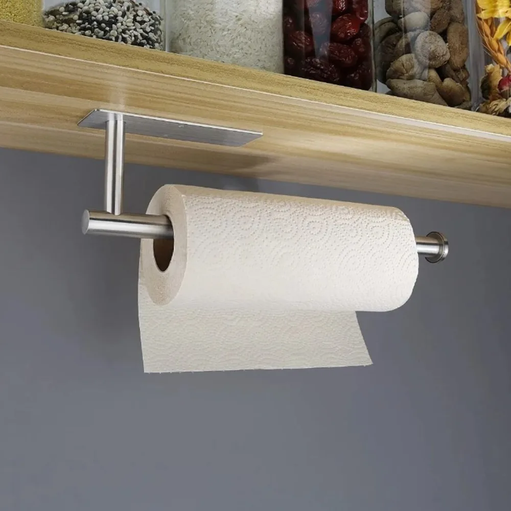 Stainless Steel Paper Towel Holder Sturdy Waterproof Paper Holder Silver Black Practical Roll Dispenser
Stainless Steel Paper Towel Holder Sturdy Waterproof Paper Holder Silver Black Practical Roll Dispenser
