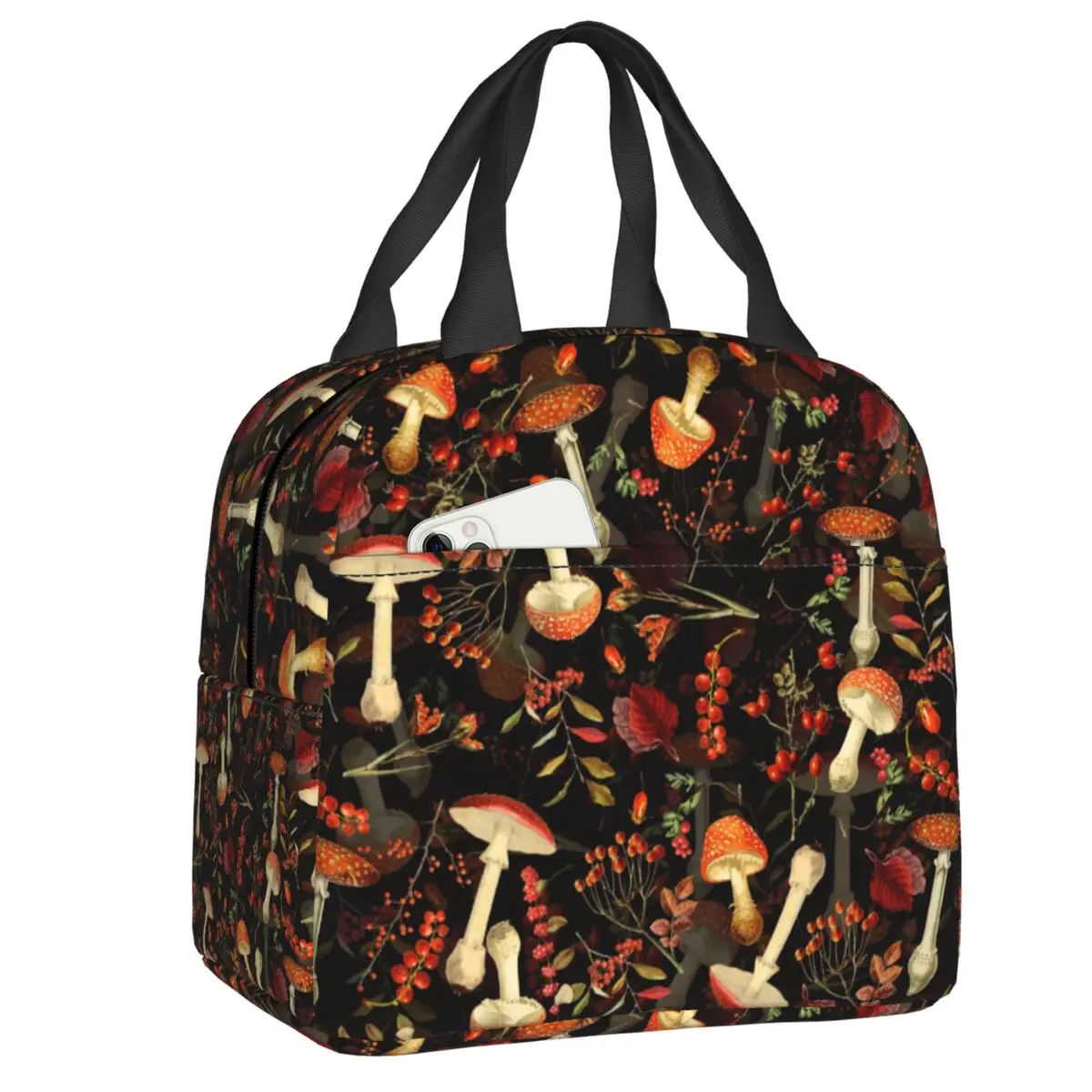 Red Mushrooms Insulated Lunch Bag for Work School Vintage Leakproof Thermal Cooler Lunch Box Women Children
Red Mushrooms Insulated Lunch Bag for Work School Vintage Leakproof Thermal Cooler Lunch Box Women Children