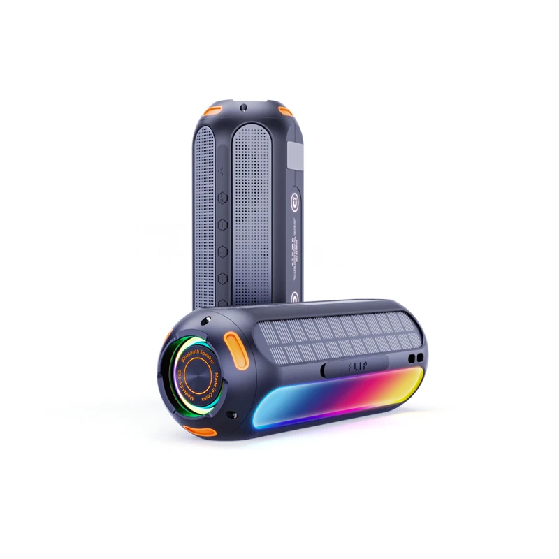 YX T69P Solar charging, magnetic placement, colorful ambient lights, IPX6 waterproof, portable, 3600mAh, TWS Bluetooth speaker
YX T69P Solar charging, magnetic placement, colorful ambient lights, IPX6 waterproof, portable, 3600mAh, TWS Bluetooth speaker