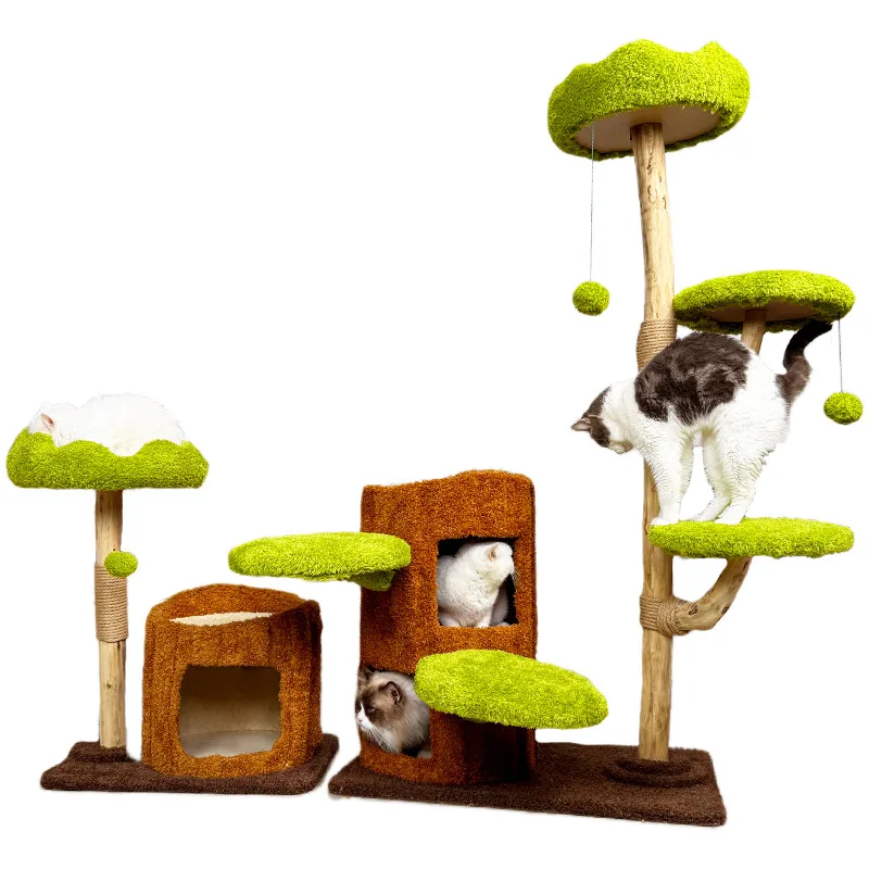 Cat Tongtian Tree Cat Climbing Frame Nest Tree Integrated does not occupy an area of sisal jumping platform toy
Cat Tongtian Tree Cat Climbing Frame Nest Tree Integrated does not occupy an area of sisal jumping platform toy