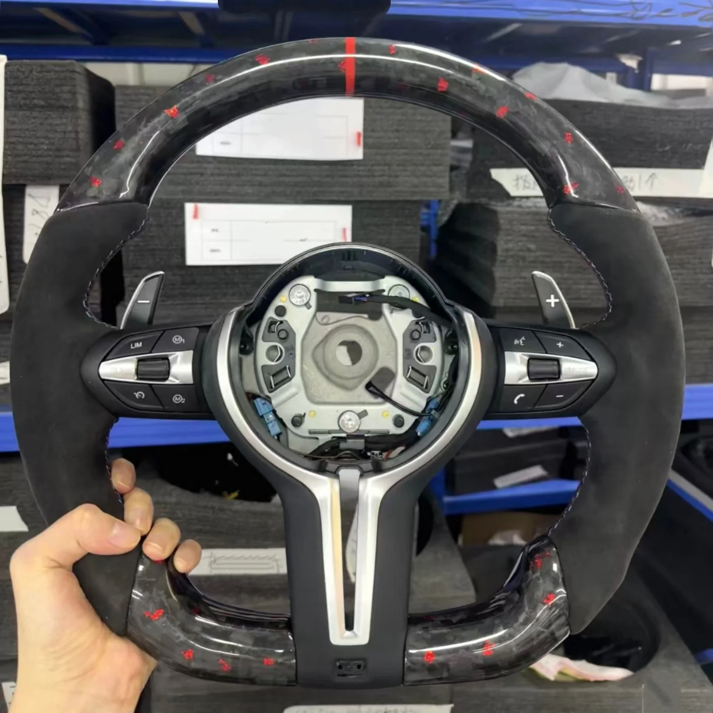 Carbon Fiber Steering Wheel for BMW F30 F32 F10 F20 F07 F01 F82 E90 E70 M3 M4 M5 M7 M Performance Steering Wheel
Carbon Fiber Steering Wheel for BMW F30 F32 F10 F20 F07 F01 F82 E90 E70 M3 M4 M5 M7 M Performance Steering Wheel