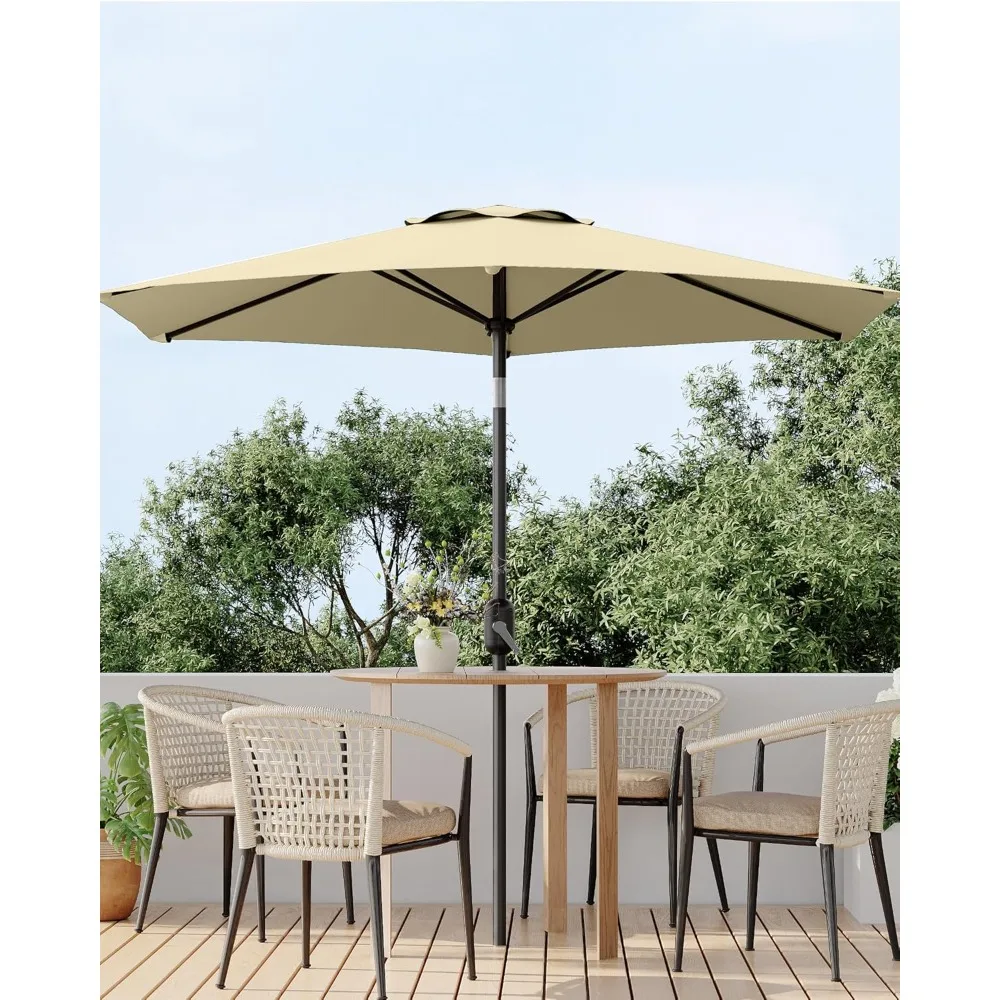 7.5 Ft Outdoor Patio Umbrella, Outdoor Table Umbrella, Market Umbrella with Push Button Tilt and Crank, 6 Sturdy, Customized
7.5 Ft Outdoor Patio Umbrella, Outdoor Table Umbrella, Market Umbrella with Push Button Tilt and Crank, 6 Sturdy, Customized