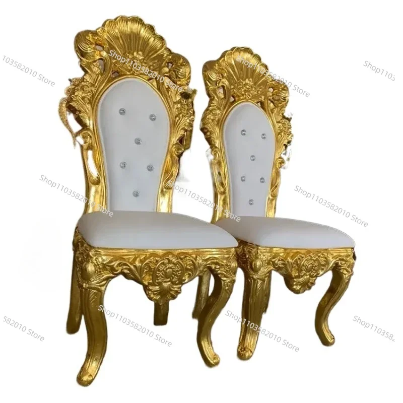 Luxury style living room leather high back gold king queen chair 2 single throne chairs for events, weddings, and parties
Luxury style living room leather high back gold king queen chair 2 single throne chairs for events, weddings, and parties