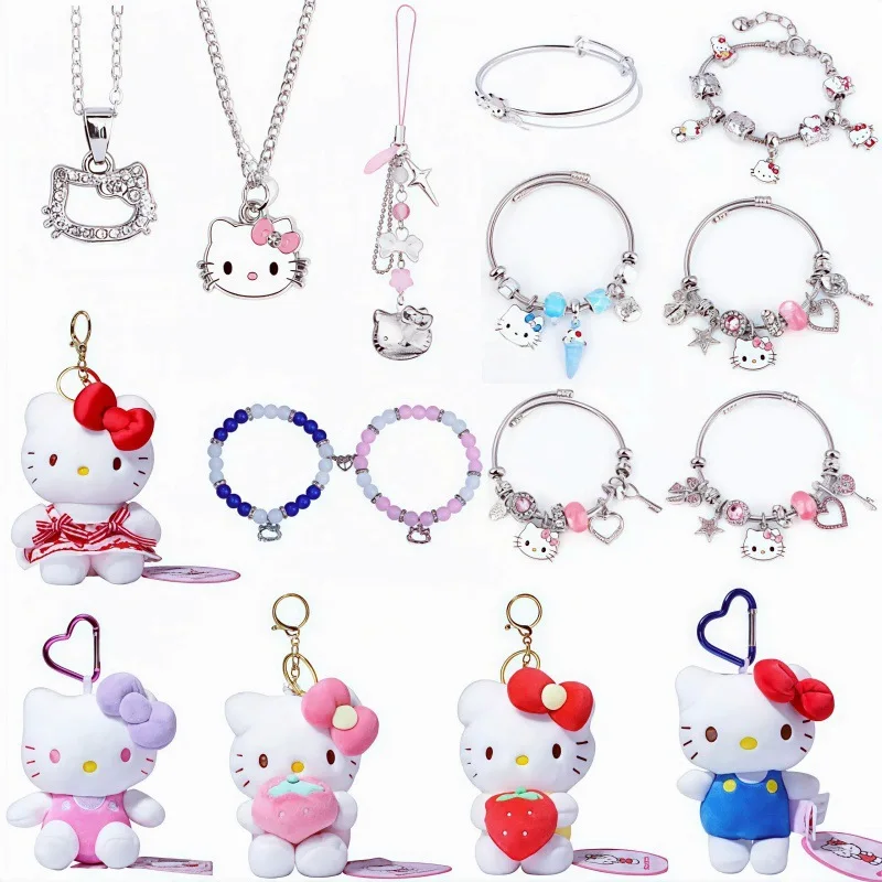 New Kawaii anime Hello Kitty jewelry toy hand jewelry cartoon fashion toys for girls and children holiday gifts Christmas gifts
New Kawaii anime Hello Kitty jewelry toy hand jewelry cartoon fashion toys for girls and children holiday gifts Christmas gifts
