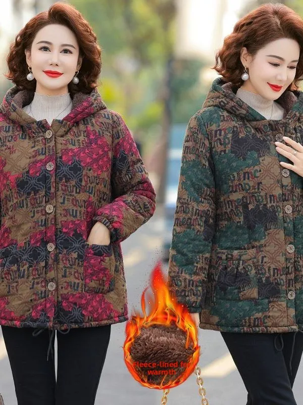 Fashionable Thickened Fleece Autumn Winter Jacket Short Warm Cotton Coat for Middle-Aged Mothers Korean Style Loose Fit Coat
Fashionable Thickened Fleece Autumn Winter Jacket Short Warm Cotton Coat for Middle-Aged Mothers Korean Style Loose Fit Coat
