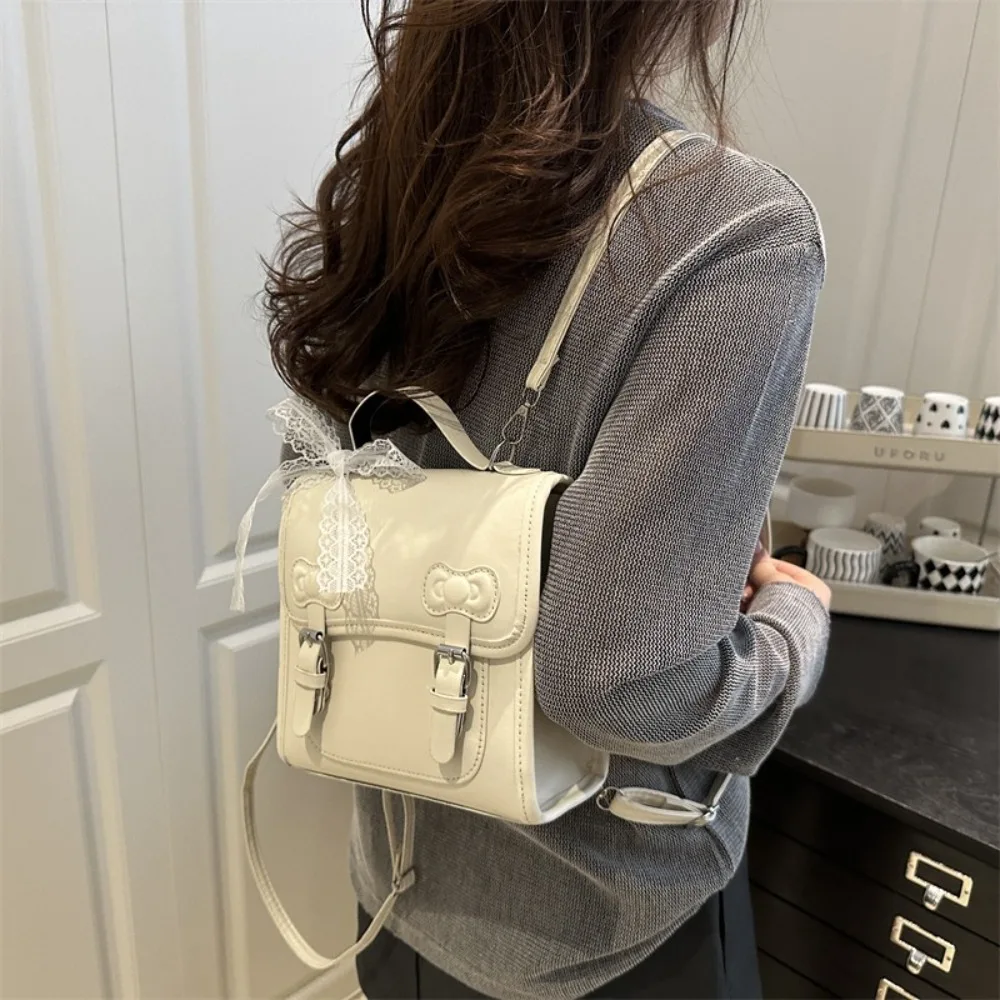 Creative Square Bow Backpack Solid Color Korean Style PU Backpack Handbag Small Pack Student School Bag Students
Creative Square Bow Backpack Solid Color Korean Style PU Backpack Handbag Small Pack Student School Bag Students