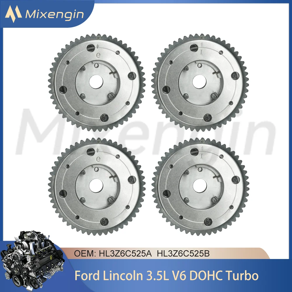 4PCS Intake & Exhaust VVT Gear Timing Camshaft Sprocket Cam Phaser for Ford F150 Lobo Expedition Lincoln Navigator 3.5L V6 DOHC
4PCS Intake & Exhaust VVT Gear Timing Camshaft Sprocket Cam Phaser for Ford F150 Lobo Expedition Lincoln Navigator 3.5L V6 DOHC