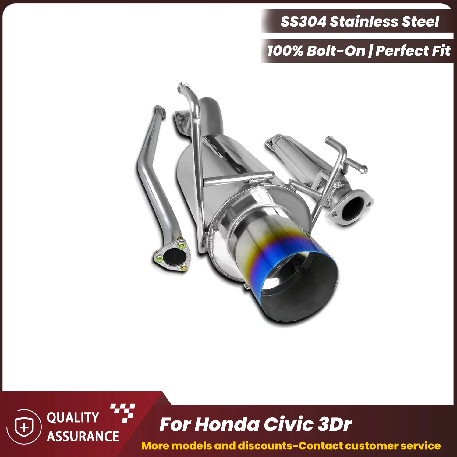 Aggressive Exhaust Sound ECCF Valved Catback Exhaust For Honda Civic 3Dr Performance Upgrade Easy Installation
Aggressive Exhaust Sound ECCF Valved Catback Exhaust For Honda Civic 3Dr Performance Upgrade Easy Installation