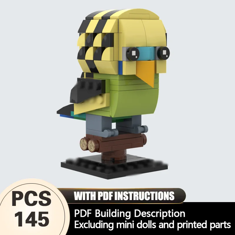 Creators Animal Series Model MOC Building Bricks Small Budgie Modular Technology Gifts Holiday Assemble Children Toys Suit
Creators Animal Series Model MOC Building Bricks Small Budgie Modular Technology Gifts Holiday Assemble Children Toys Suit