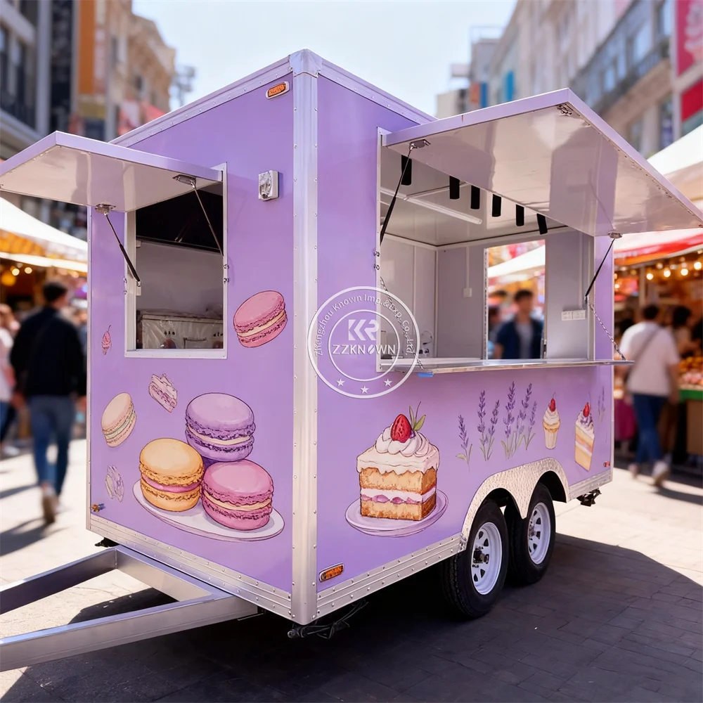 Consession Catering Trailer Food Trailer Fully Equipped Mobile Ice Cream Cart Street Snack Coffee Food Truck With Full Kitchen
Consession Catering Trailer Food Trailer Fully Equipped Mobile Ice Cream Cart Street Snack Coffee Food Truck With Full Kitchen
