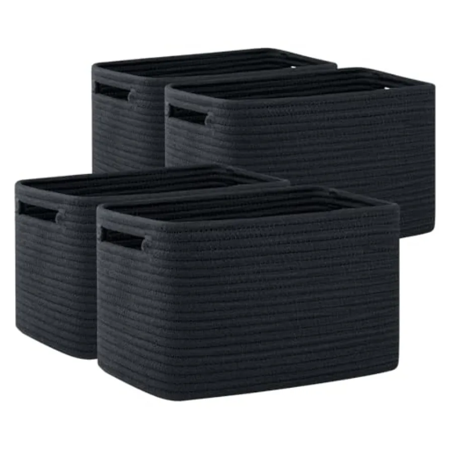 4 Pack Storage Baskets for Organizing, Cube Storage Bins for Shelves, Rectangle Storage Baskets With Handles, Woven Baskets for
4 Pack Storage Baskets for Organizing, Cube Storage Bins for Shelves, Rectangle Storage Baskets With Handles, Woven Baskets for
