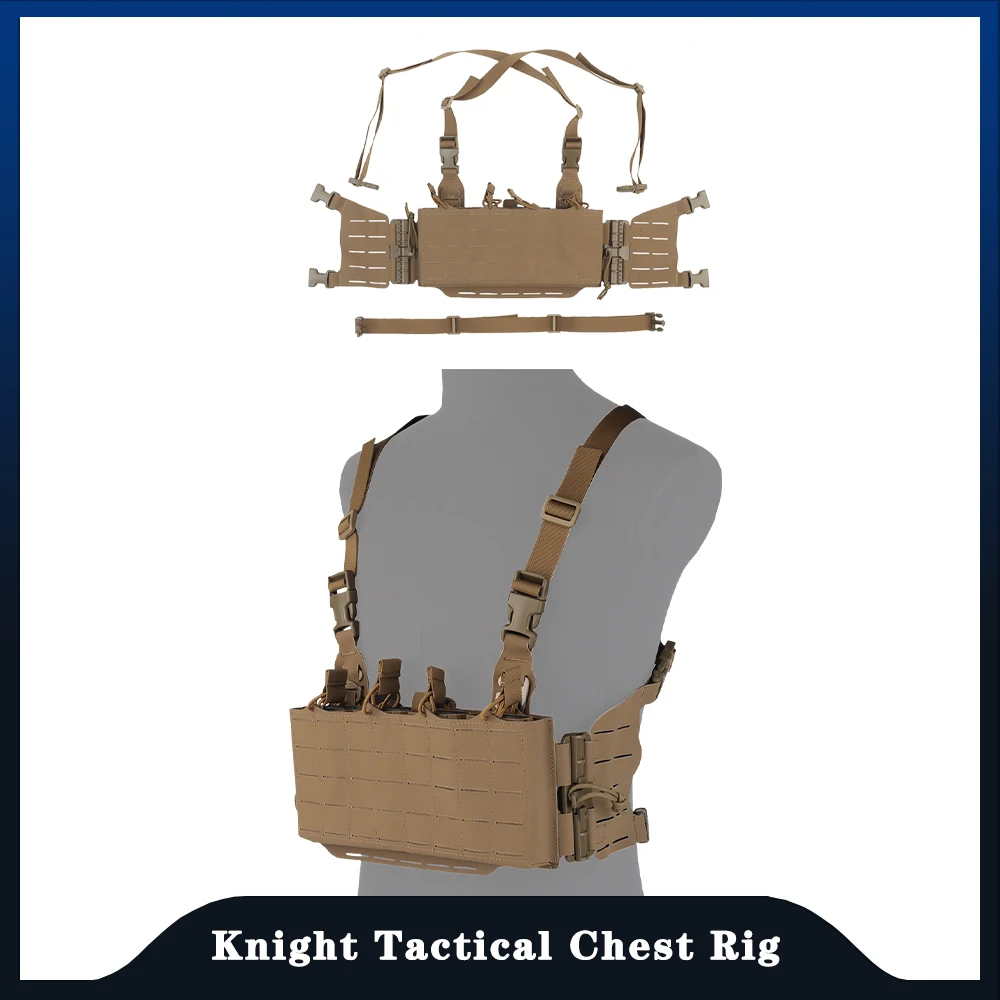 Airsoft Tactical Vest Knight Chest Rig Quick Release Built-In 5.56 Magazine Pouch Hunting Shooting Storage MOLLE Equipment
Airsoft Tactical Vest Knight Chest Rig Quick Release Built-In 5.56 Magazine Pouch Hunting Shooting Storage MOLLE Equipment
